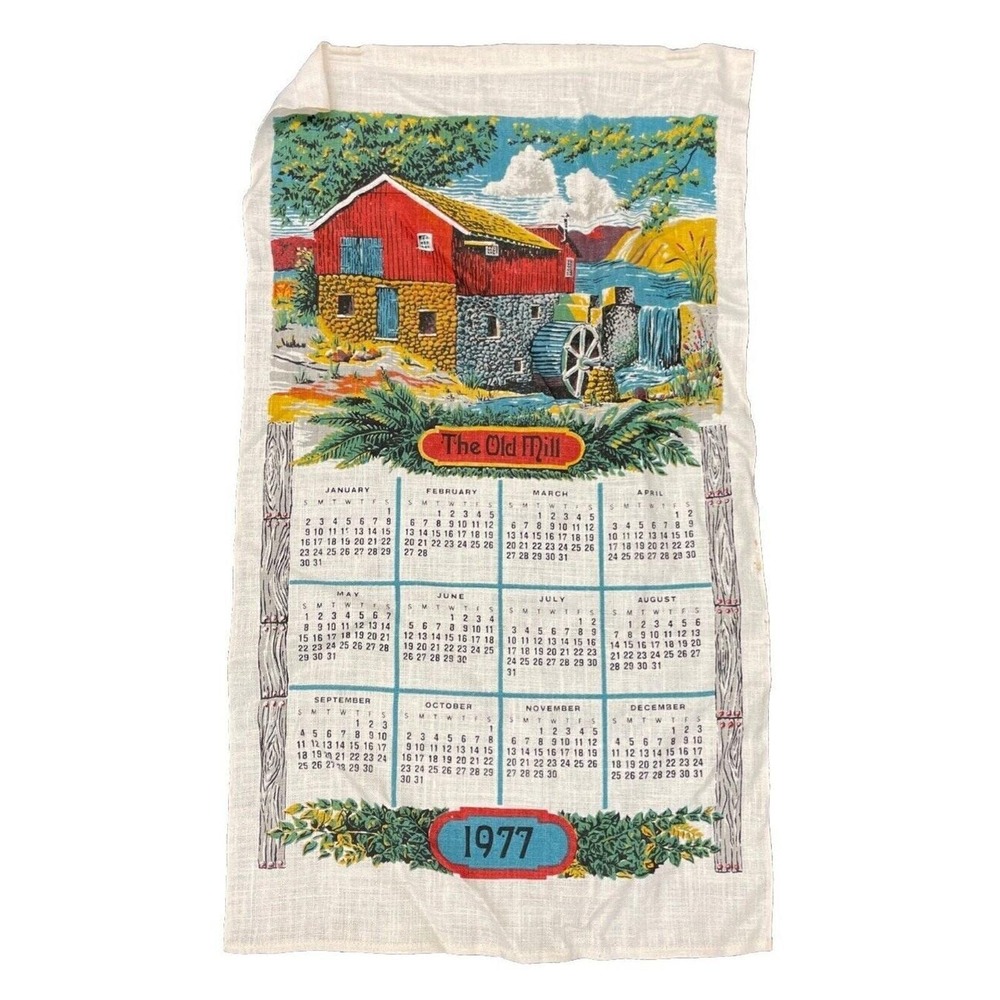 The Old Mill 1977‎ Cloth Calendar